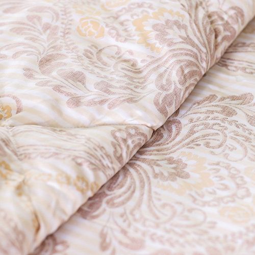 Plush Damask 3-Piece Single Comforter Set 150X230 Cm Stone