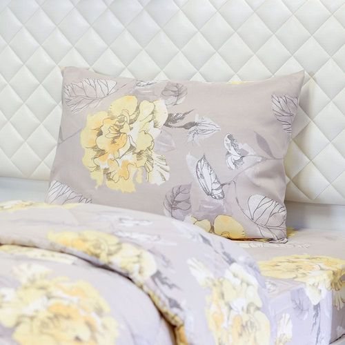 Plush Vintage 3-Piece Single Comforter Set 150X230 Cm Platinum