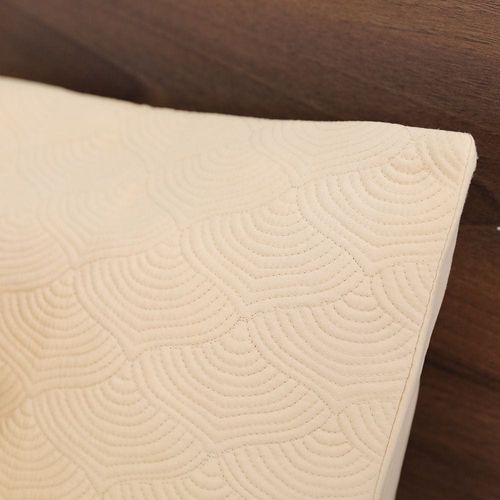 Jewel Quilted Oval Design 3-Piece King Bedspread Set 220x240 Cm Beige