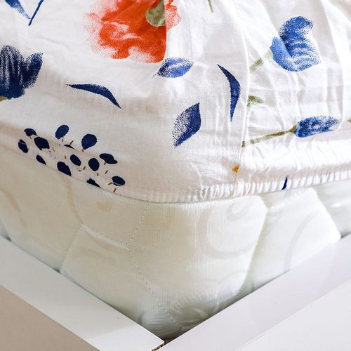 Paradise Flora Queen Fitted Sheet 160x200 Cm Yellow