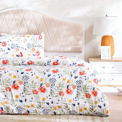 Paradise Flora 2-Piece Twin Comforter Set 150x230 Cm Yellow