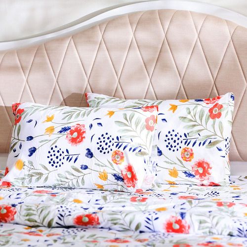 Paradise Flora 2-Piece Twin Comforter Set 150x230 Cm Yellow