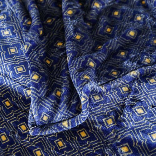 Kosmo Printed Blanket Single 150X235 Cm - Blue
