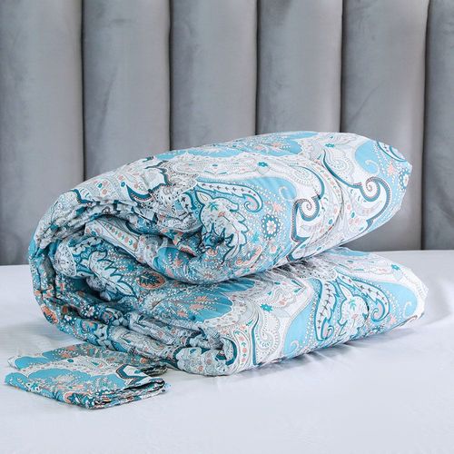 Samarkand 3 -Pcs Queen Comforter Set 200x240 Cm Sky Blue