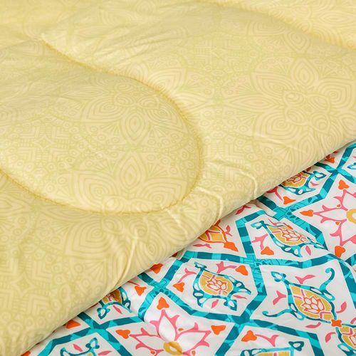 Casablanca 4-Pcs Queen Comforter Set 200x240 Cm Yellow