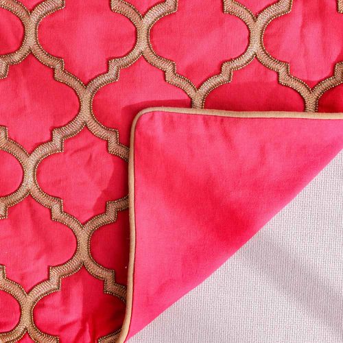 Gleam Filled Cushion 45x45 Cm Dark Pink