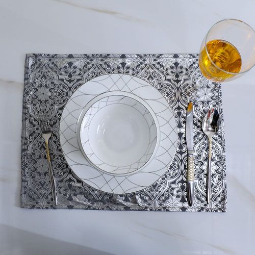 Gracie Foil Printed Placemat 33x45 Cm Gold Beige
