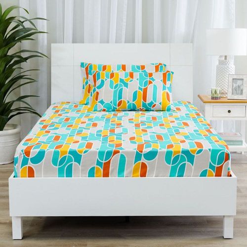 Albany Fab Queen 3- Pcs Fitted Sheet Set 160x200 Cm Teal