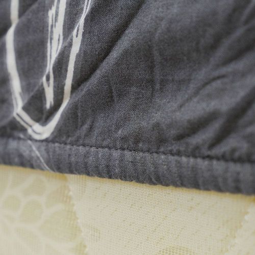 Albany Florence Queen 3- Pcs Fitted Sheet Set 160x200 Cm Dark Grey
