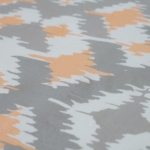 Albany Ikat Queen 3- Pcs Fitted Sheet Set 160x200 Cm Sliver Peach
