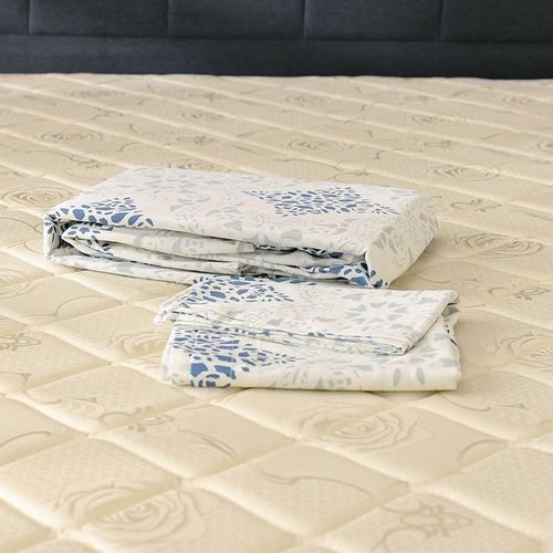 AW23 Bliss Linear 3- Piece Queen Fitted Sheet Set 160x200 Cm Blue