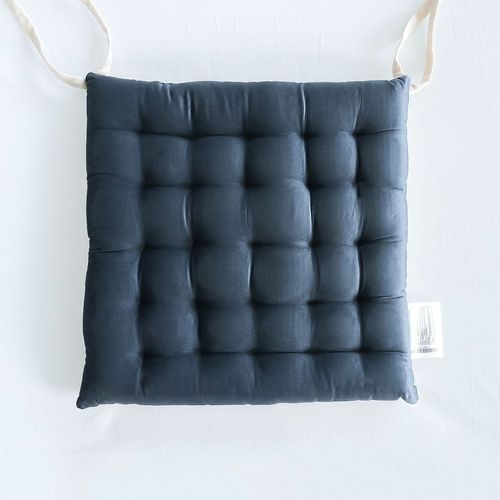 Aster Velvet Chairpad 40x40 Cm Dark Grey