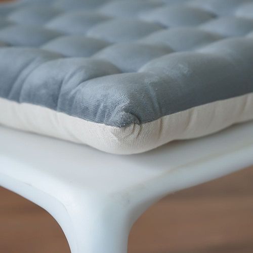 Aster Velvet Chairpad 40x40 Cm Light Grey