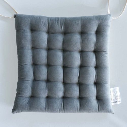 Aster Velvet Chairpad 40x40 Cm Light Grey