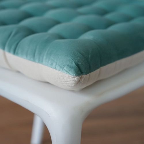 Aster Velvet Chairpad 40x40 Cm Green