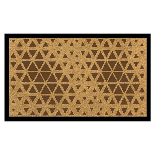 Eco Slim Coir Doormat Triangle Design 75x45 Cm Brown