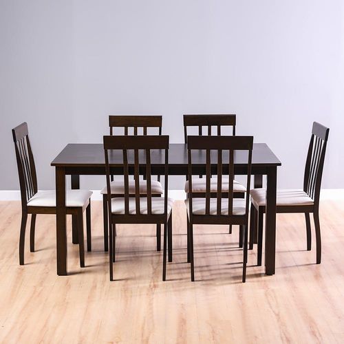 Teddy 1+6 Dining Set - Asrio Brown
