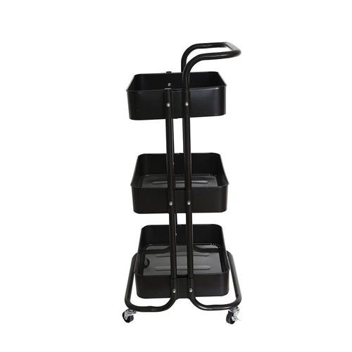 Bimori 3-Tier Trolley - Black - With 2-Year Warranty