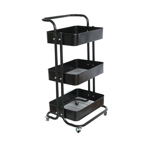 Bimori 3-Tier Trolley - Black - With 2-Year Warranty