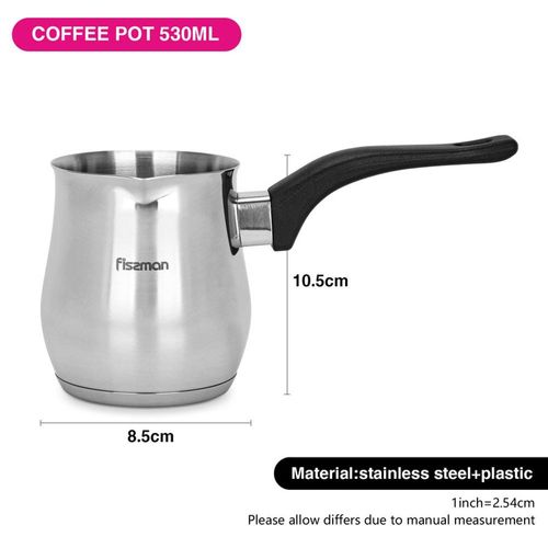 Fissman Turkish Coffee Pot 810ml With Induction Bottom (Stainless Steel)