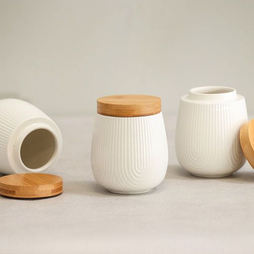 Princess 3-Piece Porcelain Canister Set 38 x 11.8 x 15 Cm 600 Ml 
