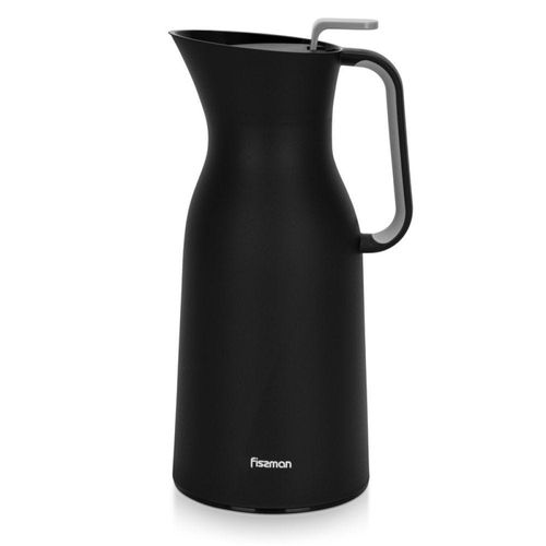 FISSMAN Vacuum insulated Flask 1000 ml Black (Pink Glass Liner)
