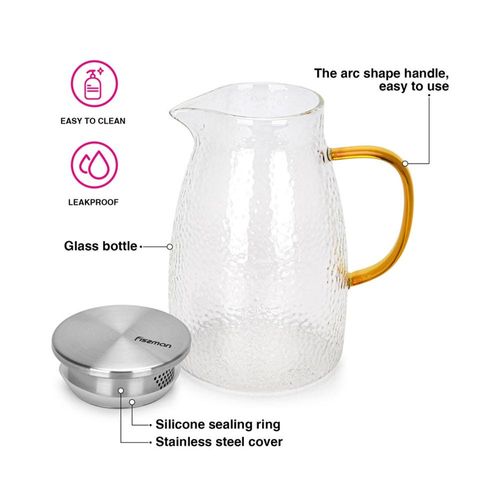 Fissman Jug 1600ml With Filter (Glass)