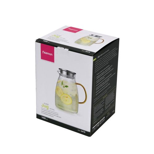 Fissman Jug 1600ml With Filter (Glass)