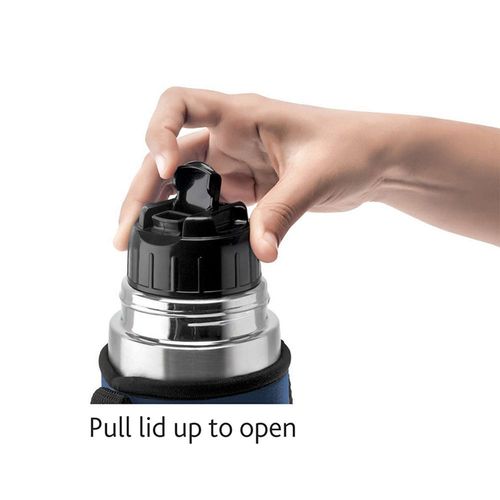 Borosil Vacuum Thermo Flask Blue 1000ml 