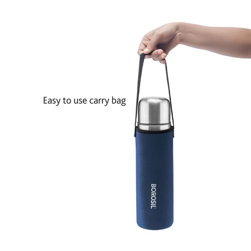 Borosil Vacuum Thermo Flask Blue 1000ml 