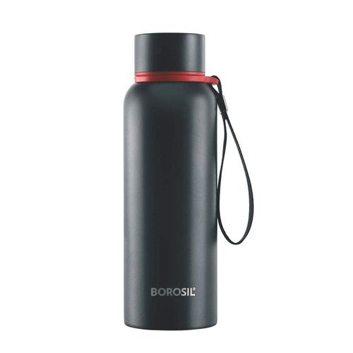 Borosil Vacuum Trek Bottle Black 500ml 