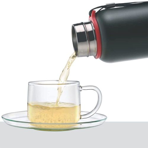 Borosil Vacuum Trek Bottle Black 500ml 