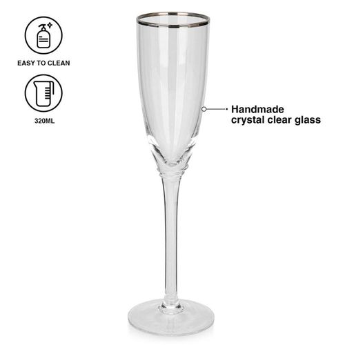 Fissman 2- Piece Champaign Glasses Set 320ml (Glass)