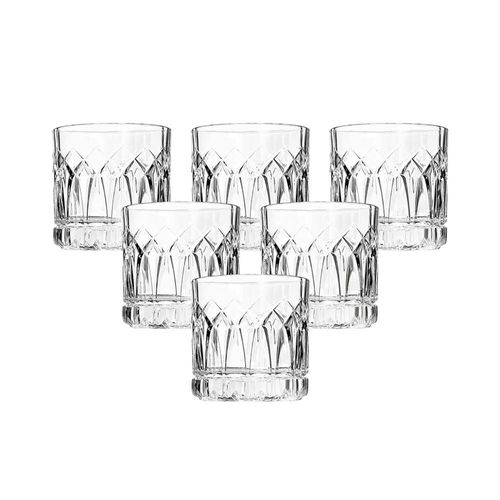 Ocean 6-Piece Traze Past (Pst) Doouble Rock Glass Set 350Ml