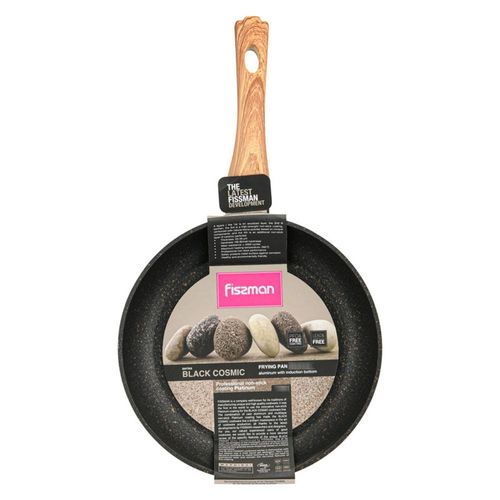 Fissman Cosmic Aluminium Frying Pan With Non-Stick Coating - 20 x 4.5 Cm - Black