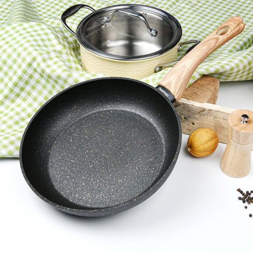 Fissman Cosmic Aluminium Frying Pan With Non-Stick Coating - 20 x 4.5 Cm - Black