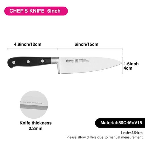 Fissman Kitakami Chef`s Stainless steel Knife - 6 Inch