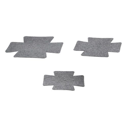  Jake 3-Piece Pan Protector Grey 48x38,40x35,35x35CM 