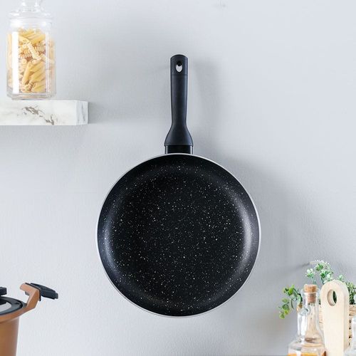 Karolina Aluminium Frypan 30X5.5Cm Black -3.2MM