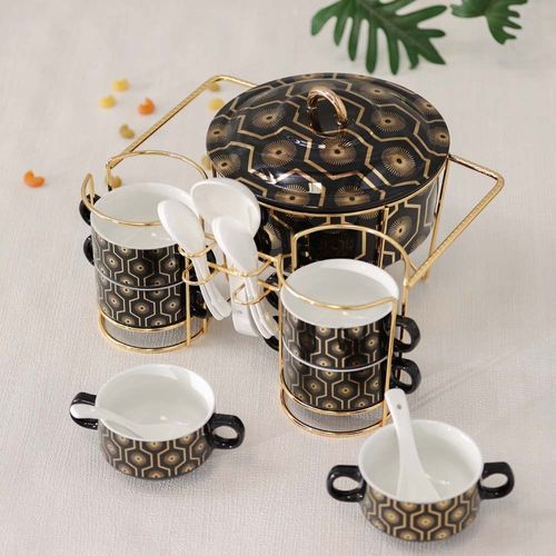 Pristine 15-Piece Procelain Serving Set, 2.7L ,23x23x9CM, 350ml,16x10.5x6.5CM