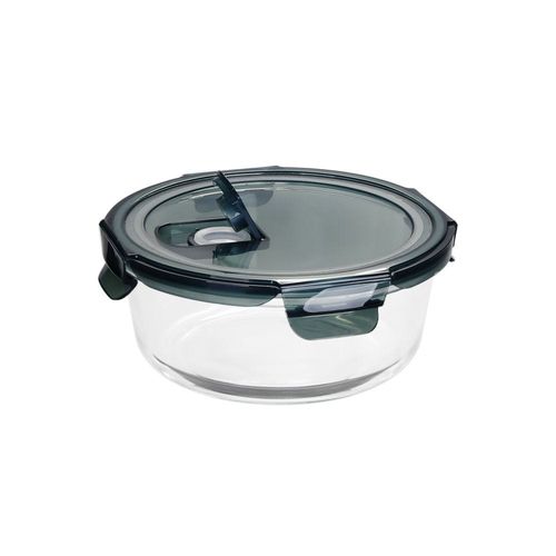 Danube Home Round Borosilicate Glass Lunch Box 950Ml
