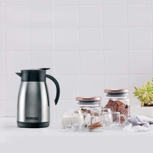 Borosil Vacuum Stainless Steel Teapot 1500 Ml