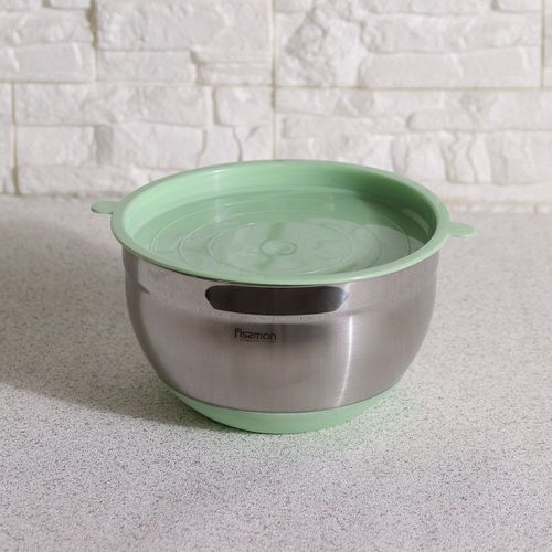 Fissman Mixing Bowl 16X10 CM / 1.5 Ltr With Silicone Bottom