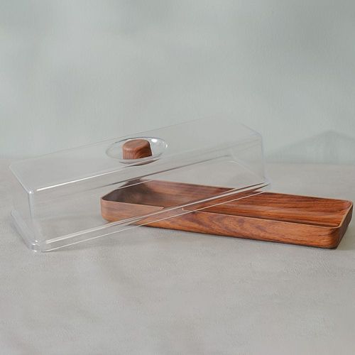 Evelin Bread & Cake Serving Tray- W/Cover 16 x 39 x 13CM