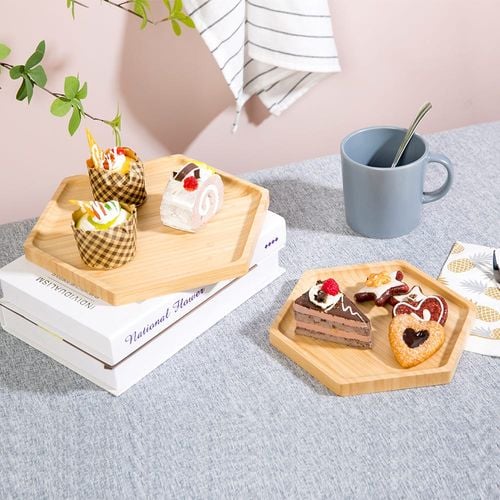 Aaron Bamboo Tray Natural 20 x 17.3 x 1.5 cm