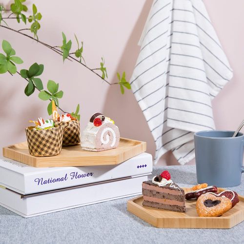 Aaron Bamboo Tray Natural 20 x 17.3 x 1.5 cm