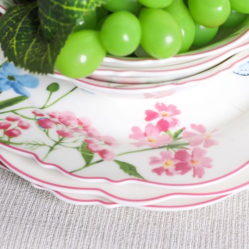 Eitens 32-Piece New Bone China Dinner Set -Serve 6