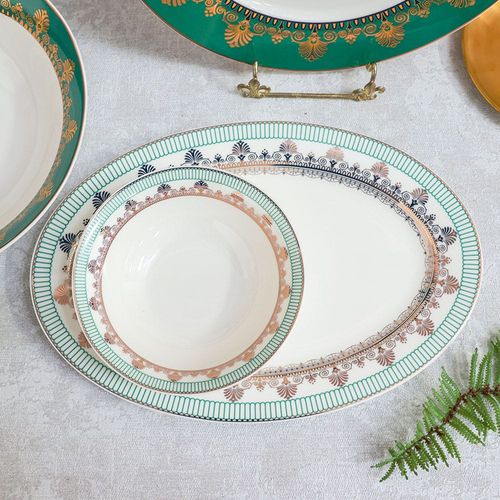 Beyonce Palm 26-Pc New Bone China Dinner Set - Serves 8