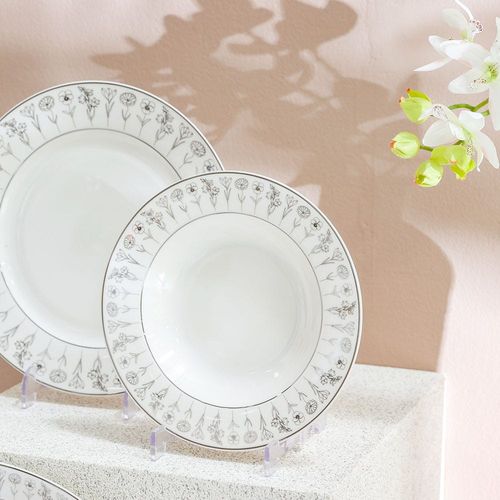 Beyonce Sparkle 26-Pc New Bone China Dinner Set - Serves 8