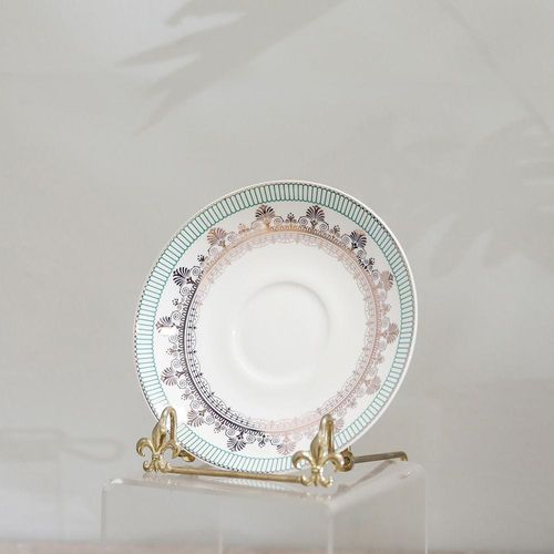 Beyonce Palm 12-Piece New Bone China Cup & Saucer Set 220ml Serve-6